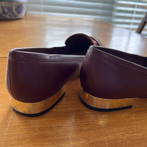 ALDO Women’s Leather Burgundy Loafers size US9 EUR40 - Picture 5 of 9